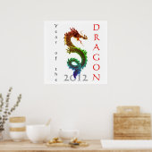 Jaar van de draak 2012 Poster (Keuken)
