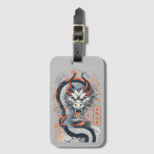 Jaar van de Draak, 2024 Bagagelabel (Voorkant (verticaal))