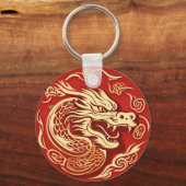 Jaar van de Draak 2024 Chinees Maanjaar 2024 Sleutelhanger (Voorkant)