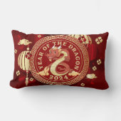 Jaar van de Draak 2024 | Chinees sterrenbeeld Kussen (Voorkant)