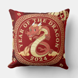 Jaar van de Draak 2024 | Chinees sterrenbeeld Kussen