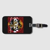 Jaar van de Draak 2024 Chinese dierenriem Bagagelabel (Voorkant (horizontaal))