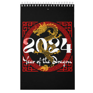 Jaar van de Draak 2024 Chinese dierenriem Kalender