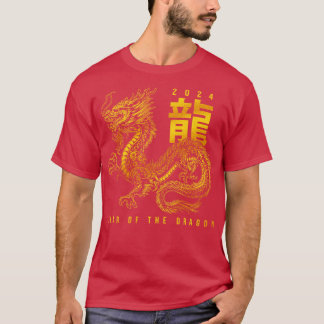 Jaar van de draak 2024 Chinese dierenriem T-shirt