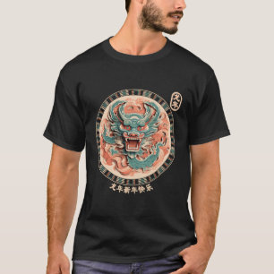 Jaar van de Draak 2024 Chinese Kunst Vrouwen T-shirt