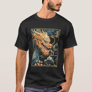 Jaar van de Draak 2024 Chinese Kunst Vrouwen T-shirt
