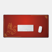 Jaar van de Draak 2024 Chinese Zodiac Bureaumat (Keyboard & Muis)