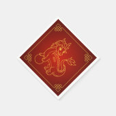 Jaar van de Draak 2024 Chinese Zodiac Servet (Hoek)