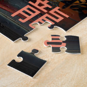 'Jaar van de Draak 2024' Gelukkig Chinees Nieuwjaa Legpuzzel (Zijkant)