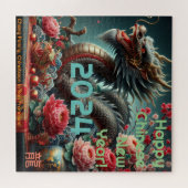 'Jaar van de Draak 2024' Gelukkig Chinees Nieuwjaa Legpuzzel (Horizontaal)