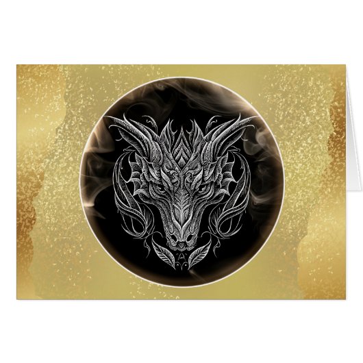 Jaar van de Draak 2024 Kaart (Voorkant Horizontaal)