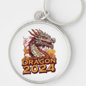 Jaar van de draak 2024 sleutelhanger (Voorkant)
