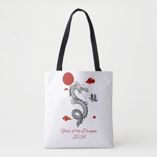 Jaar van de Draak 2024 Tote Bag (Voorkant)