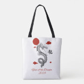 Jaar van de Draak 2024 Tote Bag (Achterkant)