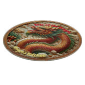 'Jaar van de Draak 2024' Traditionele Keramische T Snijplank (Hoek)