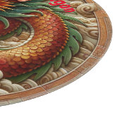 'Jaar van de Draak 2024' Traditionele Keramische T Snijplank (Hoek)