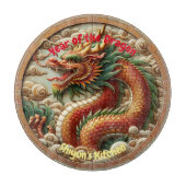 'Jaar van de Draak 2024' Traditionele Keramische T Snijplank (Voorkant)