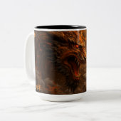 Jaar van de draak 2024 tweekleurige koffiemok (Voorkant links)