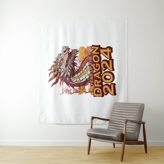 Jaar van de draak 2024 wandkleed (In situ)