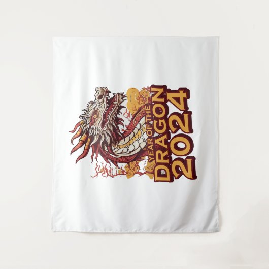 Jaar van de draak 2024 wandkleed (Voorkant)