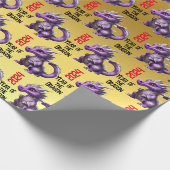 Jaar van de Draak 2024 wrap Cadeaupapier (Hoek)