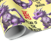 Jaar van de Draak 2024 wrap Cadeaupapier (Rol Hoek)