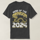 Jaar van de Draak 2024 Zodiac Chinese Maan Nieuw Y T-shirt (Design voorkant)