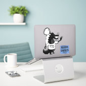 Jaar van de Draak 24 Sticker (Laptop op bureau)