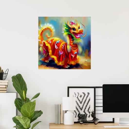 Jaar van de draak 8 poster (Thuiskantoor)