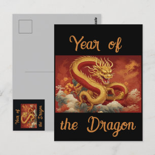 Jaar van de Draak Ansichtkaart Briefkaart