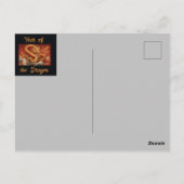 Jaar van de Draak Ansichtkaart Briefkaart (Achterkant)