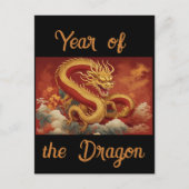 Jaar van de Draak Ansichtkaart Briefkaart (Voorkant)