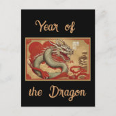 Jaar van de Draak Ansichtkaart Briefkaart (Voorkant)