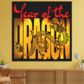 Jaar van de Draak Canvas Afdruk (Insitu (Woonkamer))
