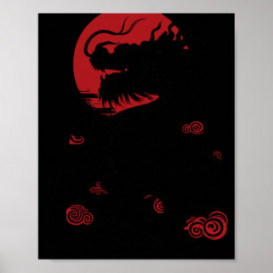 Jaar van de Draak Chinees Nieuwjaar 2024 Poster