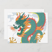 Jaar van de Draak Chinees Nieuwjaar Briefkaart 202 (Voorkant / Achterkant)