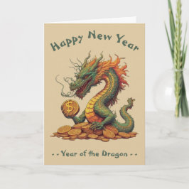 Jaar van de Draak Chinees Nieuwjaar Kaart