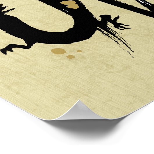 Jaar van de draak - Chinese dierentuin Poster (Hoek)