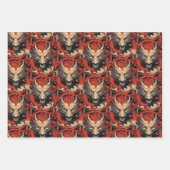 Jaar van de Draak Chinese Draken Veelkleurige Inpakpapier Vel (Voorkant)