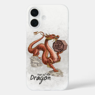 Jaar van de draak Chinese Zodiac Art Hoesje-Mate S iPhone 16 Hoesje