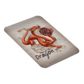 Jaar van de Draak Chinese Zodiac Art Magneet (Rechterzijde)