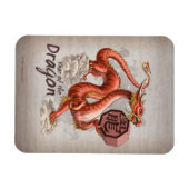 Jaar van de Draak Chinese Zodiac Art Magneet (Horizontaal)