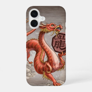 Jaar van de Draak Chinese Zodiac Kunst iPhone Hoes 16 Hoesje