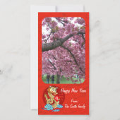 Jaar van de Draak Feestdagenkaart (Voorkant)