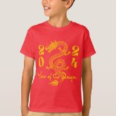 Jaar van de Draak Goud T-shirt (Voorkant)