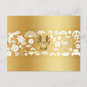 Jaar van de Draak, Gouden Draak Briefkaart (Voorkant)