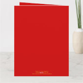 Jaar van de Draak - grote Chinese Nieuwjaarskaart Kaart (Achterkant)