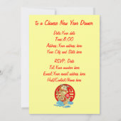 Jaar van de draak kaart (Achterkant)