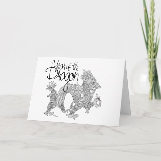 Jaar van de Draak Kaart (Voorkant)