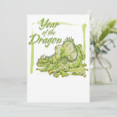 Jaar van de Draak Kaart (Staand voorkant)